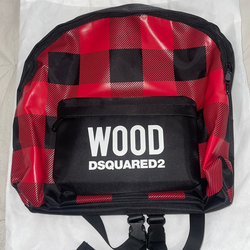 Wood Dsquared2 backpack for kids